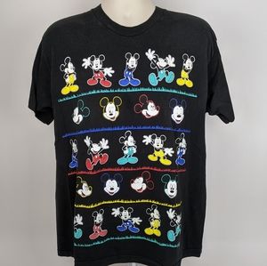 VTG 90's Disney Mickey Mouse T-Shirt Single Stitch